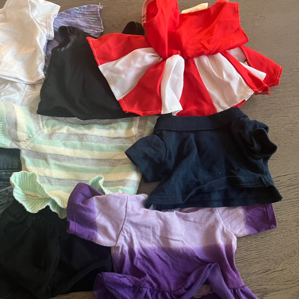 Vintage lot of Build A Bear Clothes Early 200s.